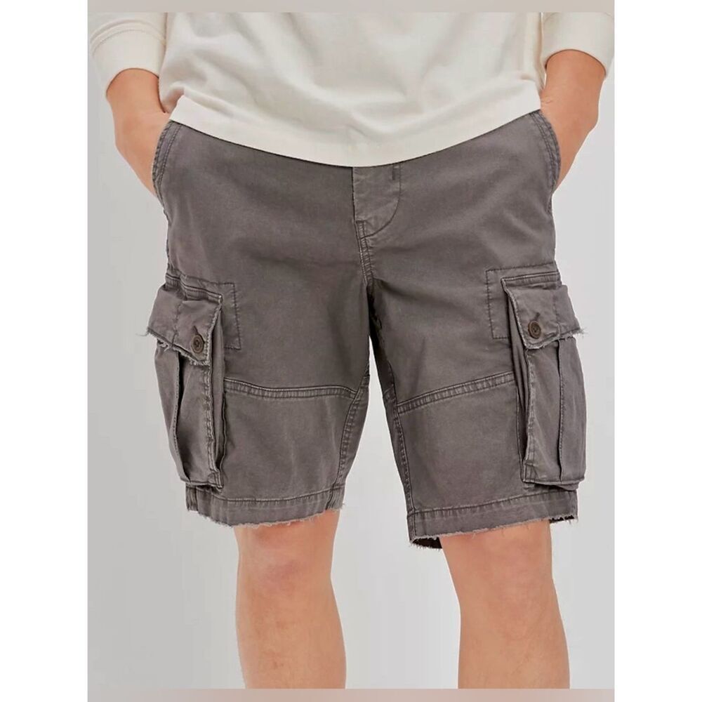 American Eagle Classic Fit Cargo Shorts Gray Men’s 34 Waist